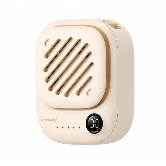 AECOOLY Click 01 Mini Portable Neck Fan, Beige - (NK01-BEIGE)