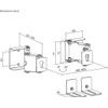 Ergo Office Maclean Soundbar Wall Mount / Bracket, Angle Adjustment +8�-8�, max. Load 10 kg, Made Of steel, - (MC-177)