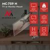 Maclean Tv Or Monitor Mount / Bracket, max. 23-65'', max. Load 30 kg, universal, max. Vesa 400x400, - (MC-759 N)