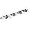 Maclean Wall-Mounted Organizer For Garden Tools And Mops, Steel, With Hooks, Max. Load 20 kg, Width 49 cm, - (MC-184)