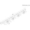 Maclean Wall-Mounted Organizer For Garden Tools And Mops, Steel, With Hooks, Max. Load 20 kg, Width 49 cm, - (MC-184)