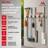 Maclean wall-Mounted Organizer For Garden Tools And mops, steel, With hooks, max. Load 20 kg, Width 60 cm, - (MC-185)