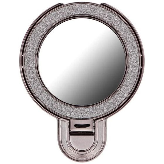 iSelf Circle Mirror Ring Stand Universal Mobile Holder Black - (CMRINGHOLDB)