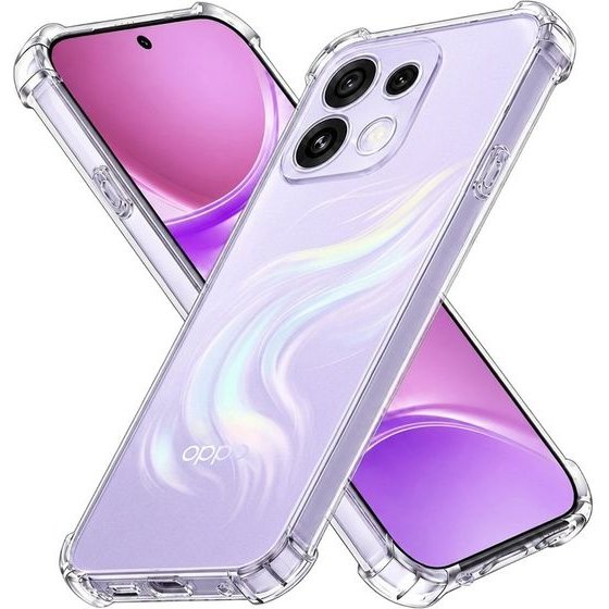 Techsuit - Shockproof Clear Silicone - Oppo Reno16 - Clear