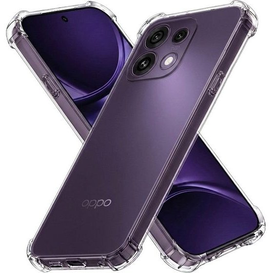 Techsuit - Shockproof Clear Silicone - Oppo Reno16 F / Reno16 Fs - Clear