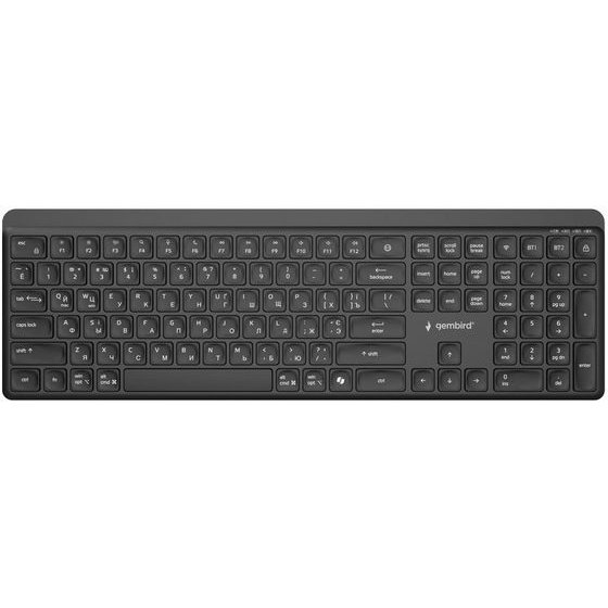 Gembird Dual-Mode pro-Business Slim Wireless keyboard, 2.4G+BT, Ru Layout - (KB-WPS-03-CYRL)