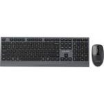 Gembird Dual-Mode Slim Wireless Desktop set, 2.4G+BT, Us Layout - (KBS-WPS-02)