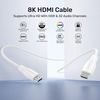 UNITEK Hdmi 2.1 8K Hdr Cable White 1.5 m - (C11099AWH03-1.5M)