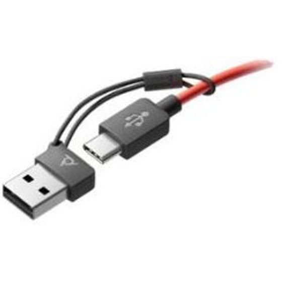 Poly Blackwire 3200 USB-C Inline Controls USB-C/A Adapter - (85R04AA)