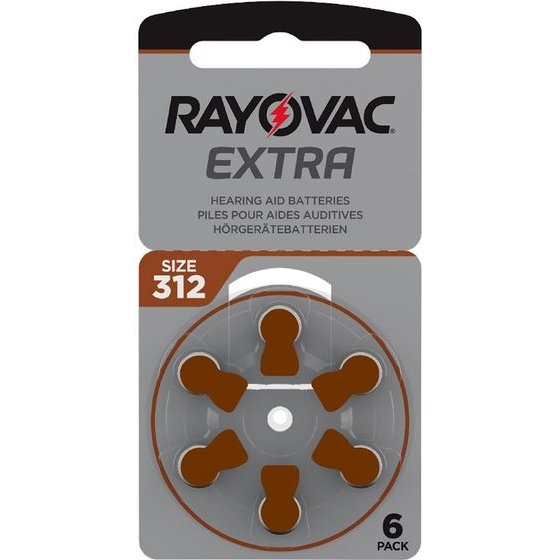 Rayovac ��������� ���������� ��������� 312 Extra Advanced PR675/PR44/ZA675 1.45V 180mAh 6/BLISTER