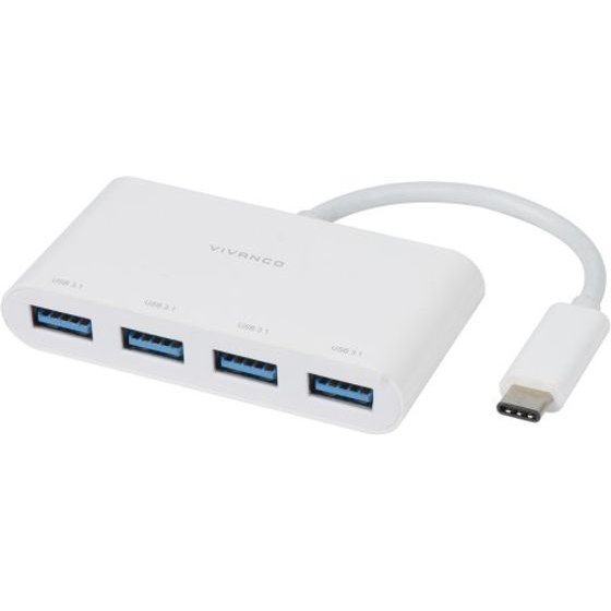 Vivanco Type C Hub 4X Usb 3.1 - (HUB431USBIN)