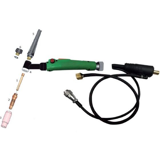 TECNOWELD �������� ������ o12,5mm - 10N46 ��� Tig �������� 17V & ECR26 Kit ����������: 10 ���. - (83025)