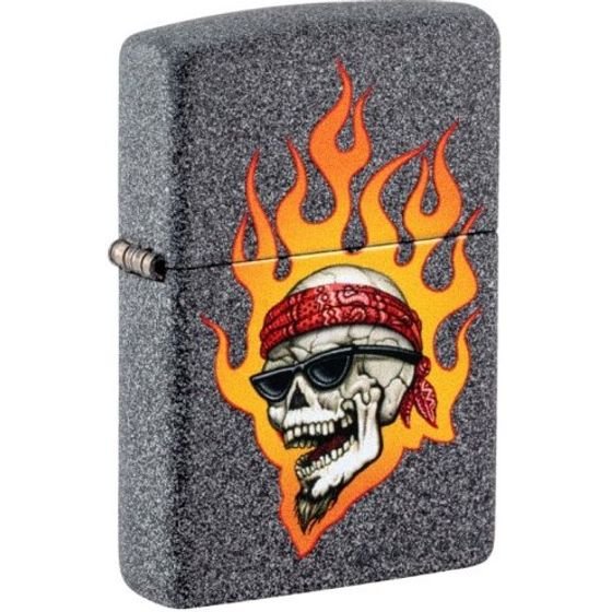 Zippo Flaming Skull - (46933)