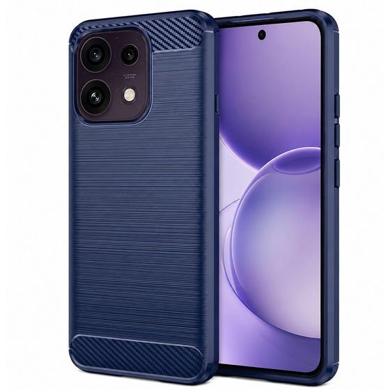 Techsuit - Carbon Silicone - Oppo Reno16 F / Reno16 Fs - Blue