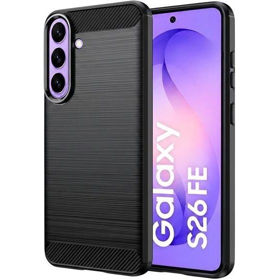Techsuit - Carbon Silicone - Samsung Galaxy S26 Fe / S25 Fe - Black