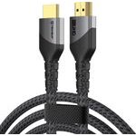Techsuit - Premium Video Cable Nexusvision Pro (CX3) - Hdmi To Hdmi 2.1, Uhd 8K@60Hz, 48Gbps, Reinforced Design, 2m - Gray