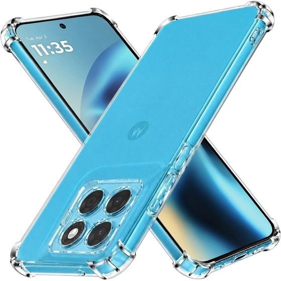 Techsuit - Shockproof Clear Silicone - Motorola Moto G87 / G77 / G67 - Clear