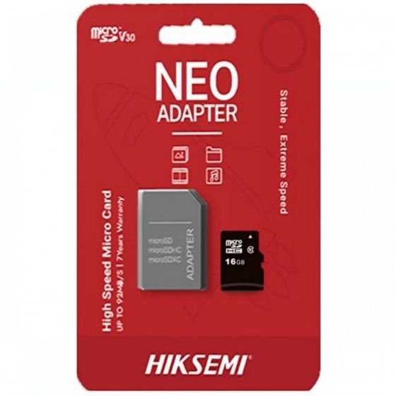 Hiksemi Microsdhc Memory Card With Adapter, 16Gb, Class 10 - (HS-TF-C1/16G/a)
