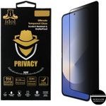 Idol 1991 Privacy Antispy Tempered Glass Samsung Z Flip 8 5G 6.9in 9H 0.25mm Semi Curved Full Glue BLACK