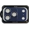 Volte-Tel Camera Glass Cover Iphone 17 Pro 6.3in 9H 0.30MM 3D Ar ALUMINIUM-Electroplating Frame - Magnetic BLUE
