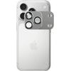 Volte-Tel Camera Glass Cover Iphone 17 Pro 6.3in 9H 0.30MM 3D Ar ALUMINIUM-Electroplating Frame - Magnetic SILVER