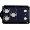 Volte-Tel Camera Glass Cover Iphone 17 Pro Max 6.9in 9H 0.30MM 3D Ar ALUMINIUM-Electroplating Frame - Magnetic BLUE