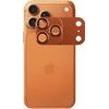 Volte-Tel Camera Glass Cover Iphone 17 Pro Max 6.9in 9H 0.30MM 3D Ar ALUMINIUM-Electroplating Frame - Magnetic ORANGE