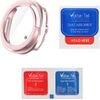 Volte-Tel Pc Edge Cover Tempered Glass Samsung Galaxy Watch 8 Classic 46mm 1.3in 9H 0.30mm 3D Full Glue Full Cover Rose GOLD
