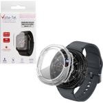 Volte-Tel Pc Edge Cover Tempered Glass Samsung Galaxy Watch 8 Classic 46mm 1.3in 9H 0.30mm 3D Full Glue Full Cover TRANSPARENT