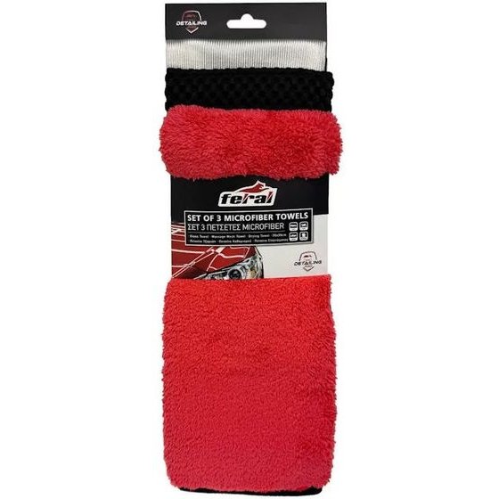 ������� Microfiber Detailing Pro Feral 35X35cm 3�������/��� - (25577)
