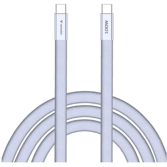 Verbatim Kabel Sync & Charge Softtouch USB-C Do USB-C 100W PD3.0 120cm Fioletowy - (30278)