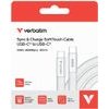 Verbatim Kabel Sync & Charge Softtouch USB-C Do USB-C 60W PD3.0 120cm Bialy - (30274)