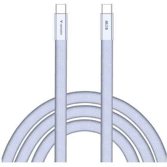 Verbatim Kabel Sync & Charge Softtouch USB-C Do USB-C 60W PD3.0 120cm Fioletowy - (30275)