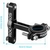 Rockbros Adjustable Aluminum Bottle Cage Adapter - Black - (KS-416)