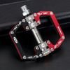 Rockbros Aluminum Bicycle Pedals With Sealed Bearings - Black And Red - (2010-12SBKR)
