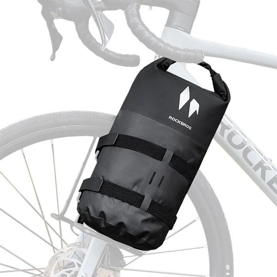 Rockbros AS-156 7l Fork Bag Waterproof Pannier - Black 5907769391385 - (30140117001)