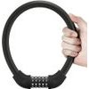 Rockbros Bicycle Lock With code, Steel cable, 85 Cm - Black - (RKS870-BK)