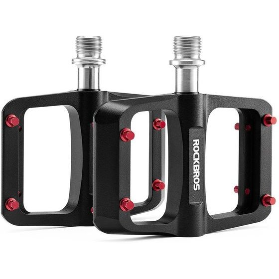 Rockbros BP2603 Platform Bicycle Pedals With Titanium Axle And Magnesium Alloy Bearings - Black 5907769390906 - (370016001)