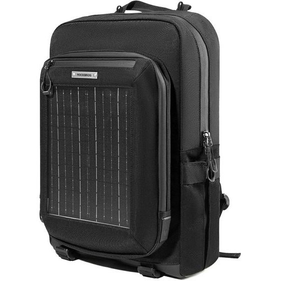 Rockbros H51 Cycling Backpack With Solar Panel - Black 5907769391736 - (30170025001)