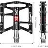 Rockbros JT410 4.10 4 Bearing Bicycle Pedals - Black - (JT410BK)