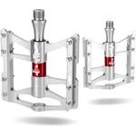 Rockbros JT410 4.10 4 Bearing Bicycle Pedals - Silver - (JT410S)