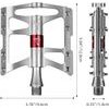 Rockbros JT410 4.10 4 Bearing Bicycle Pedals - Silver - (JT410S)