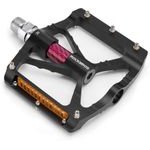 Rockbros K307PT Aluminum Reflective Platform Bicycle Pedals - Black 5907769390814 - (37213072001)