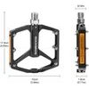 Rockbros K371 Reflective Aluminum Bicycle Pedals With Sealed Bearings - Black 5907769390821 - (37210003001)