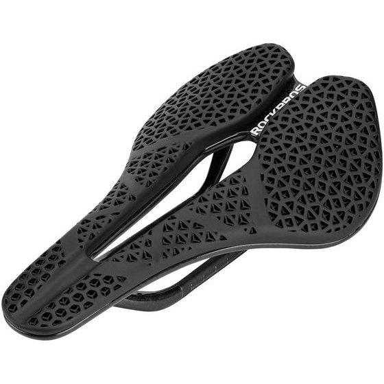 Rockbros LF0214 Anatomical 3D Waterproof Bicycle Saddle - Black 5907769390579 - (380015001)