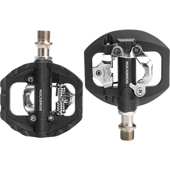 Rockbros M108 Nylon Half-Lock Double-Sided Bicycle Pedals - Black 5907769390838 - (37210108001)