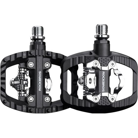 Rockbros PD303 Half-Lock Platform Bicycle Pedals - Black 5907769390876 - (370010001)