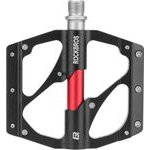 Rockbros Platform Aluminum Bicycle Pedals - Black - (2020-12BBK)