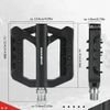 Rockbros RK01 Nylon Bicycle Pedals - Black 5907769390852 - (37210001001)