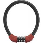 Rockbros RKS870-Bk Bicycle Lock With code, Steel cable, 85 Cm - Red - (RKS870-RD)